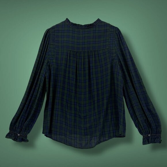 NWT Loft Ruffle Button Down Blouse Size L - Picture 4 of 4